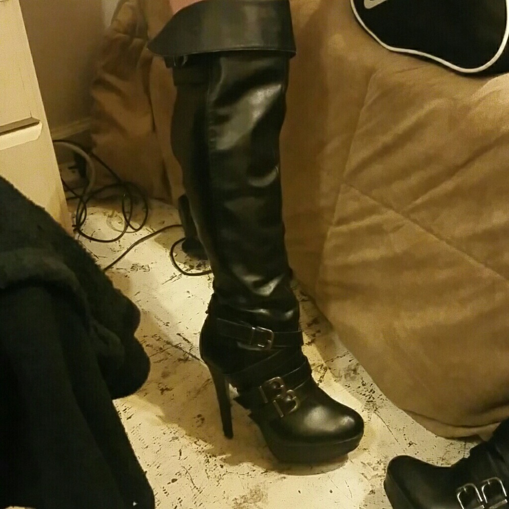 Knee high stilettos